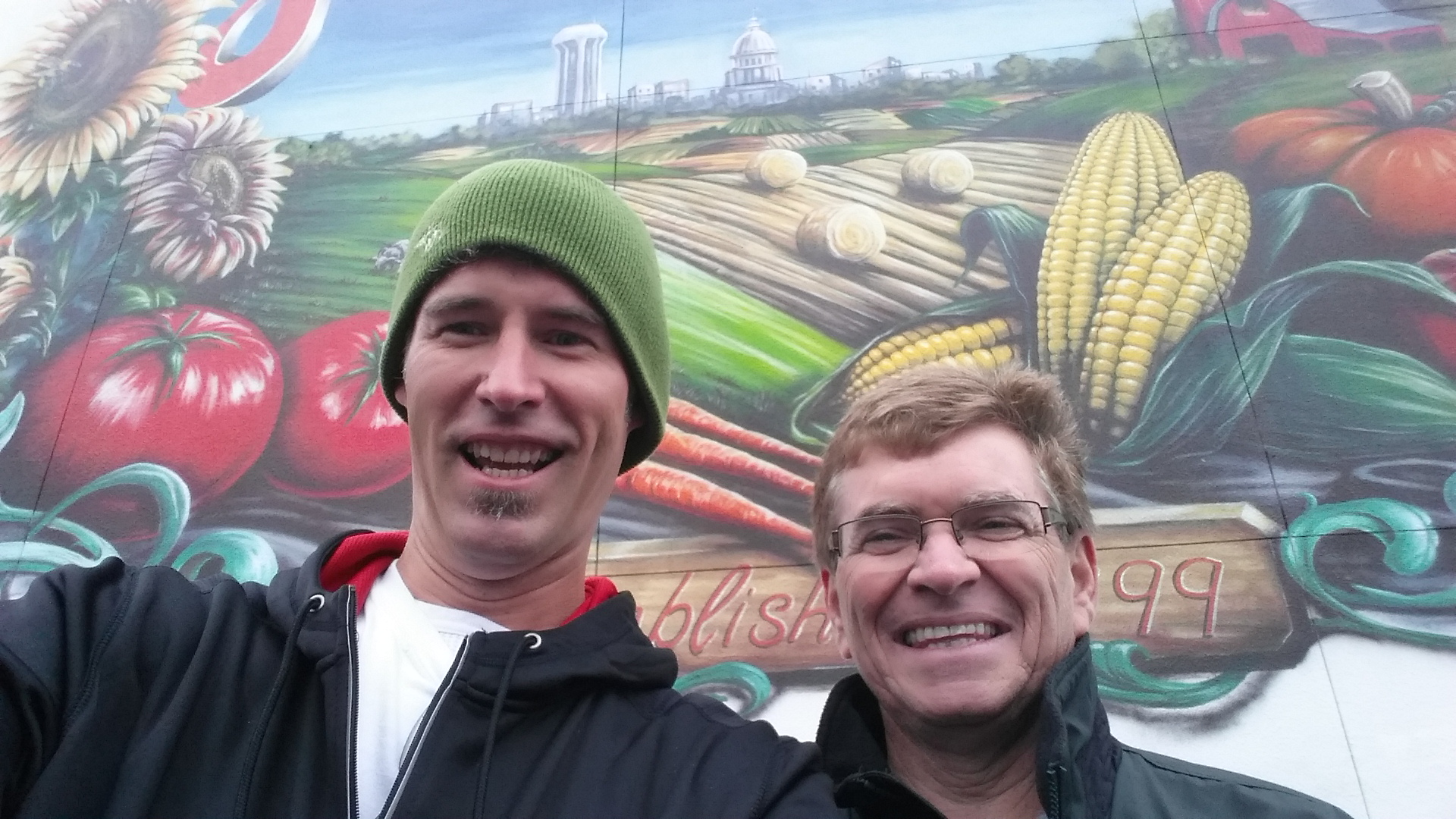 farmers market mural downtown springfield illinois mural painter troy freeman freesky studios