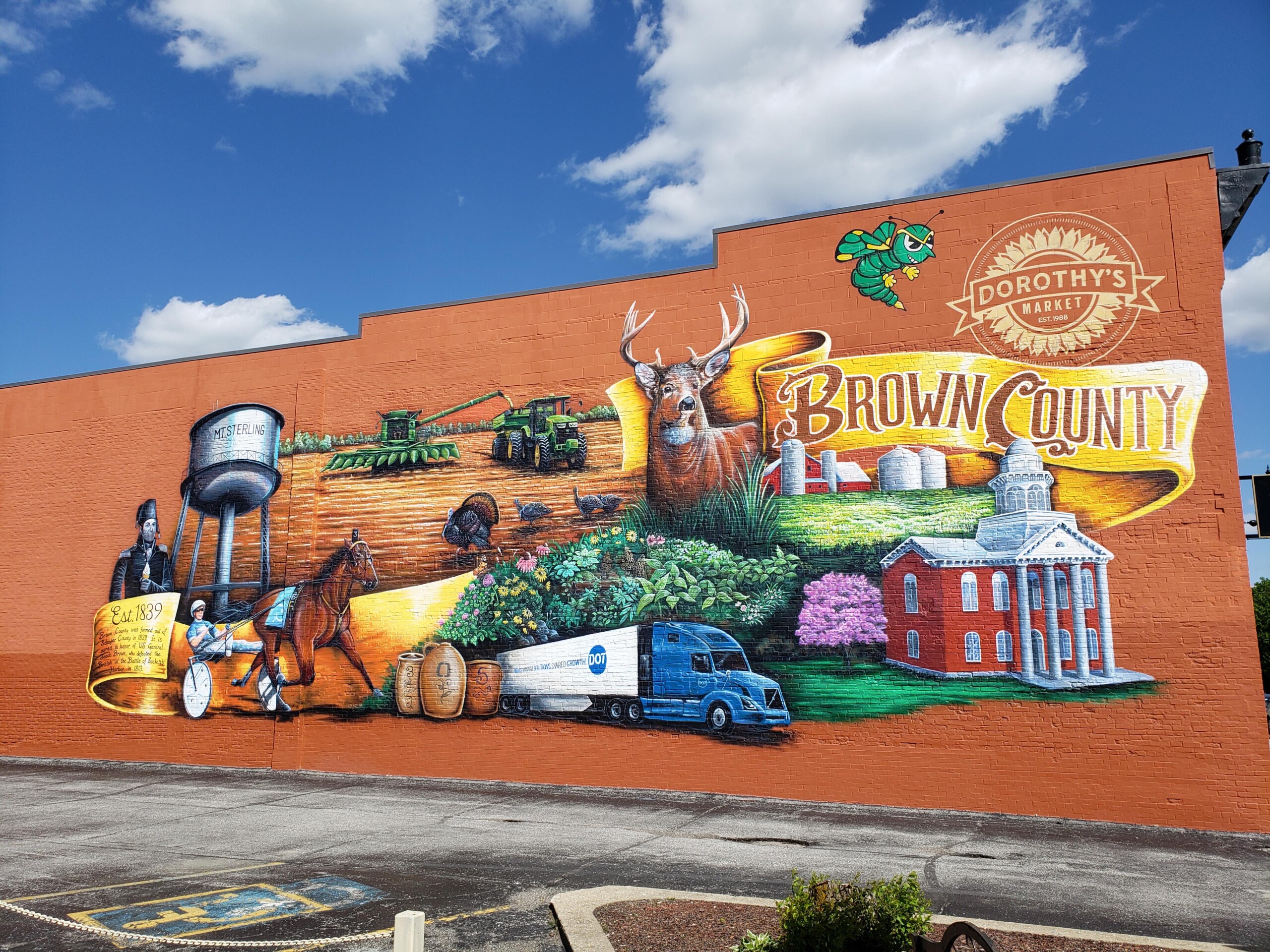 Brown county community mural freesky studios