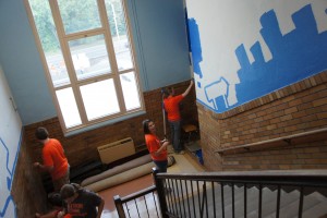 sharefest school mural painting