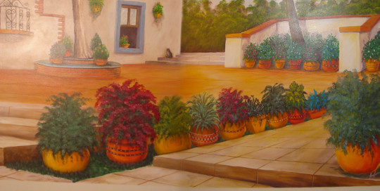 Mexican house mural painting