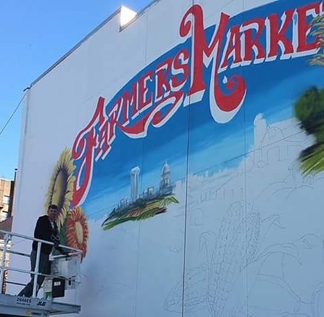 farmers market mural downtown springfield illinois