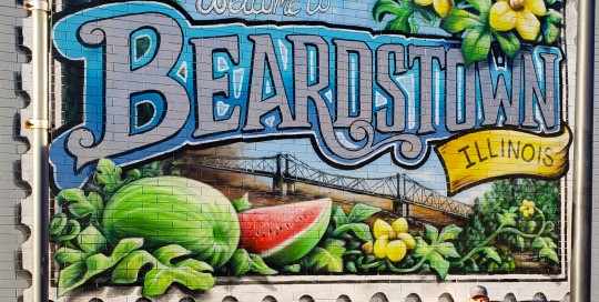 beardstown illinois postage stamp mural troy freeman